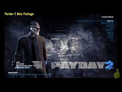 Payday 2 Beta: First Look (Skills, Inventory and Safehouse) – HTG