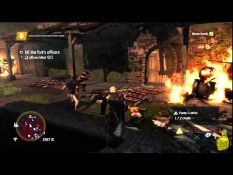 Assassin’s Creed IV Black Flag: Sequence 5 Memory 1 (The Forts) 100% Sync – HTG – YouTube thumbnail