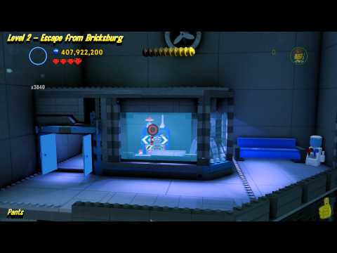 The Lego Movie Videogame:  Level 2 Escape from Bricksburg – FREE PLAY – (Pants & Gold Manuals) – HTG – YouTube thumbnail