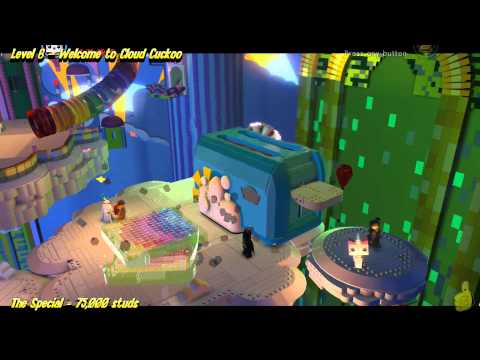 The Lego Movie Videogame: Level 6 Welcome to Cloud Cuckoo Land – STORY Walkthrough – HTG – YouTube thumbnail