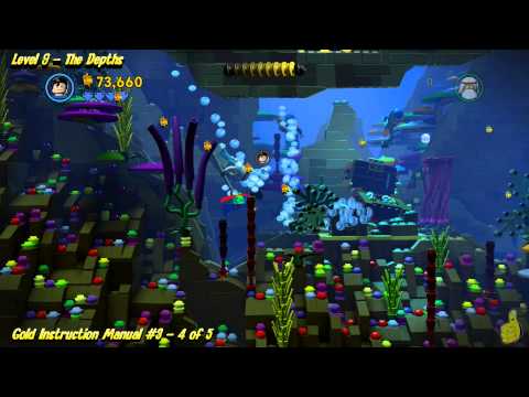 The Lego Movie Videogame: Level 9 The Depths – FREE PLAY – (Pants & Gold Manuals) – HTG – YouTube thumbnail