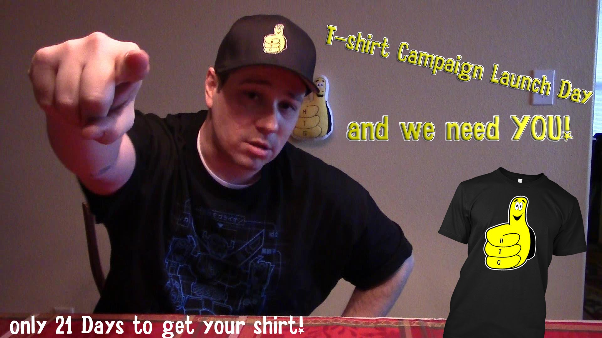 Gamebreak: HappyThumbsGaming Thumby T-Shirt Announcement – HTG