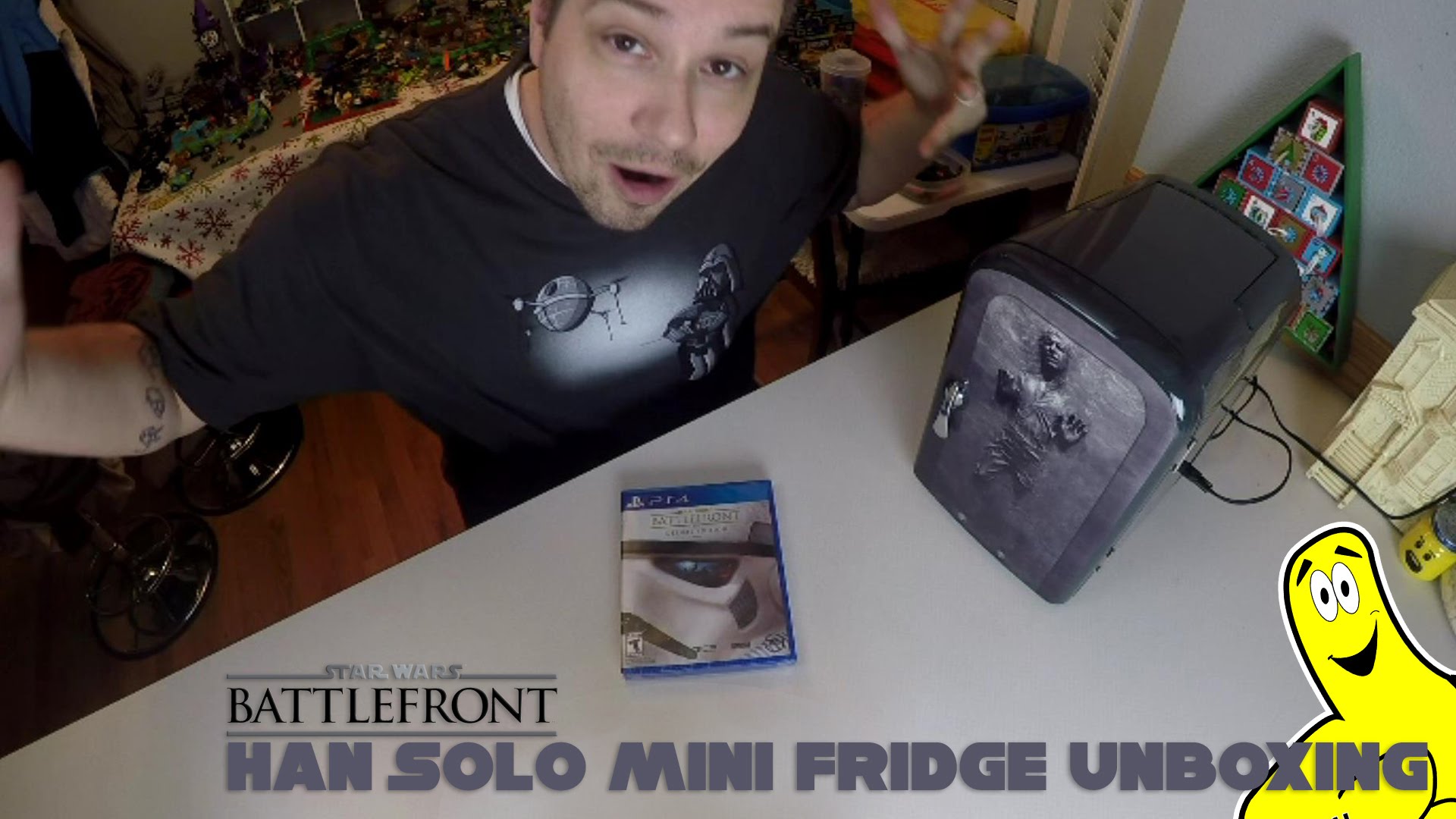 Star Wars Battlefront: Han Solo Mini Fridge Unboxing – HTG