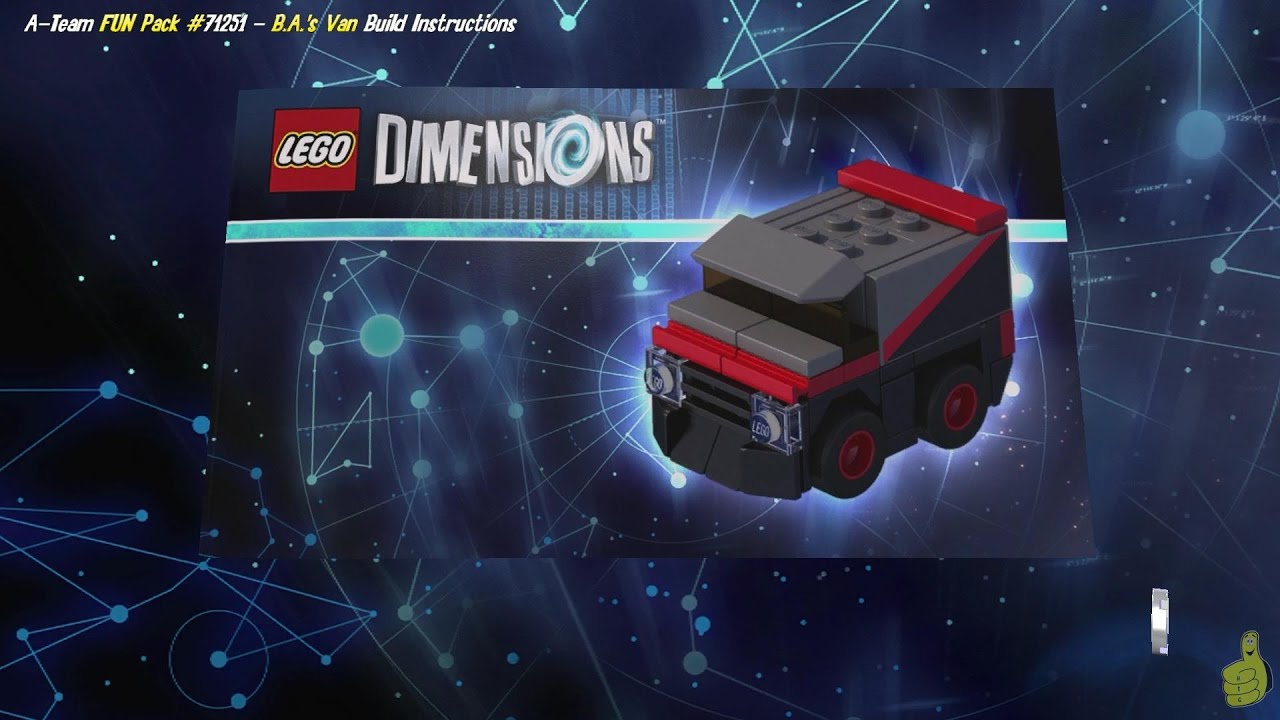 Lego Dimensions: B.A.’s Van / Build Instructions (A-TEAM FUN Pack #71251) – HTG