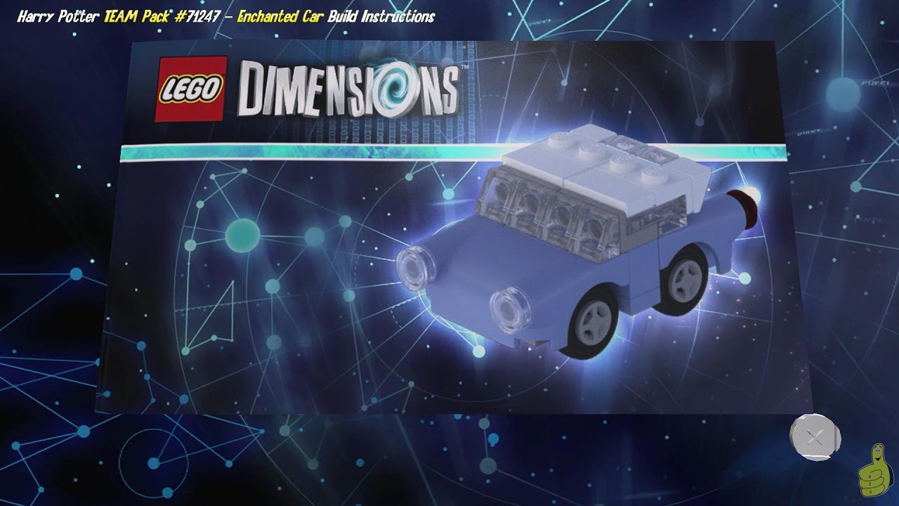 Lego Dimensions: Enchanted Car / Build Instructions (Harry Potter TEAM Pack #71247) – HTG