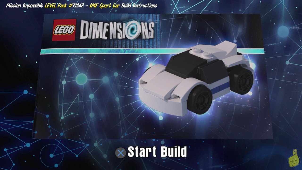 Lego Dimensions: IMF Sport Car / Build Instructions (Mission Impossible LEVEL Pack #71248) – HTG