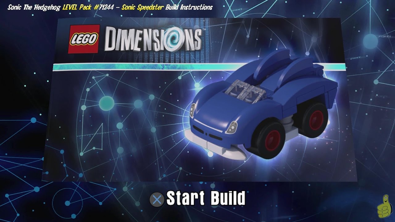 Lego Dimensions: Sonic Speedster / Build Instructions (Sonic the Hedgehog LEVEL Pack #71244) – HTG