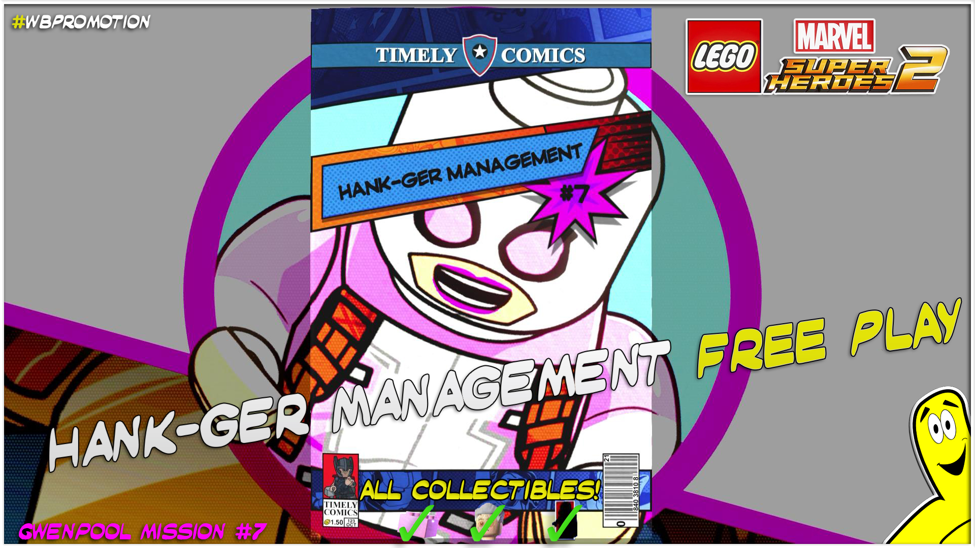 Lego Marvel Superheroes 2: Gwenpool Mission 7 / Hank-ger Management FREE PLAY – HTG