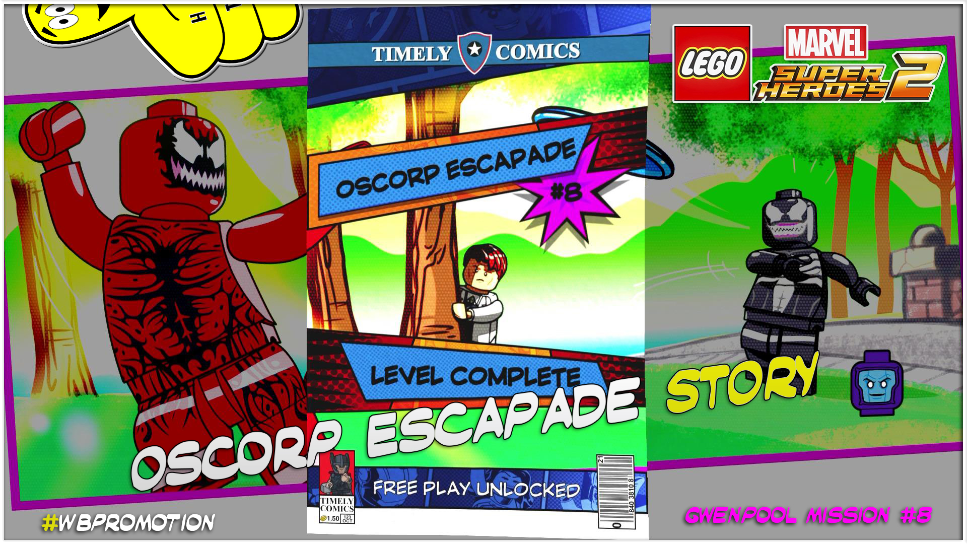 Lego Marvel Superheroes 2: Gwenpool Mission 8 / Oscorp Escapade STORY – HTG