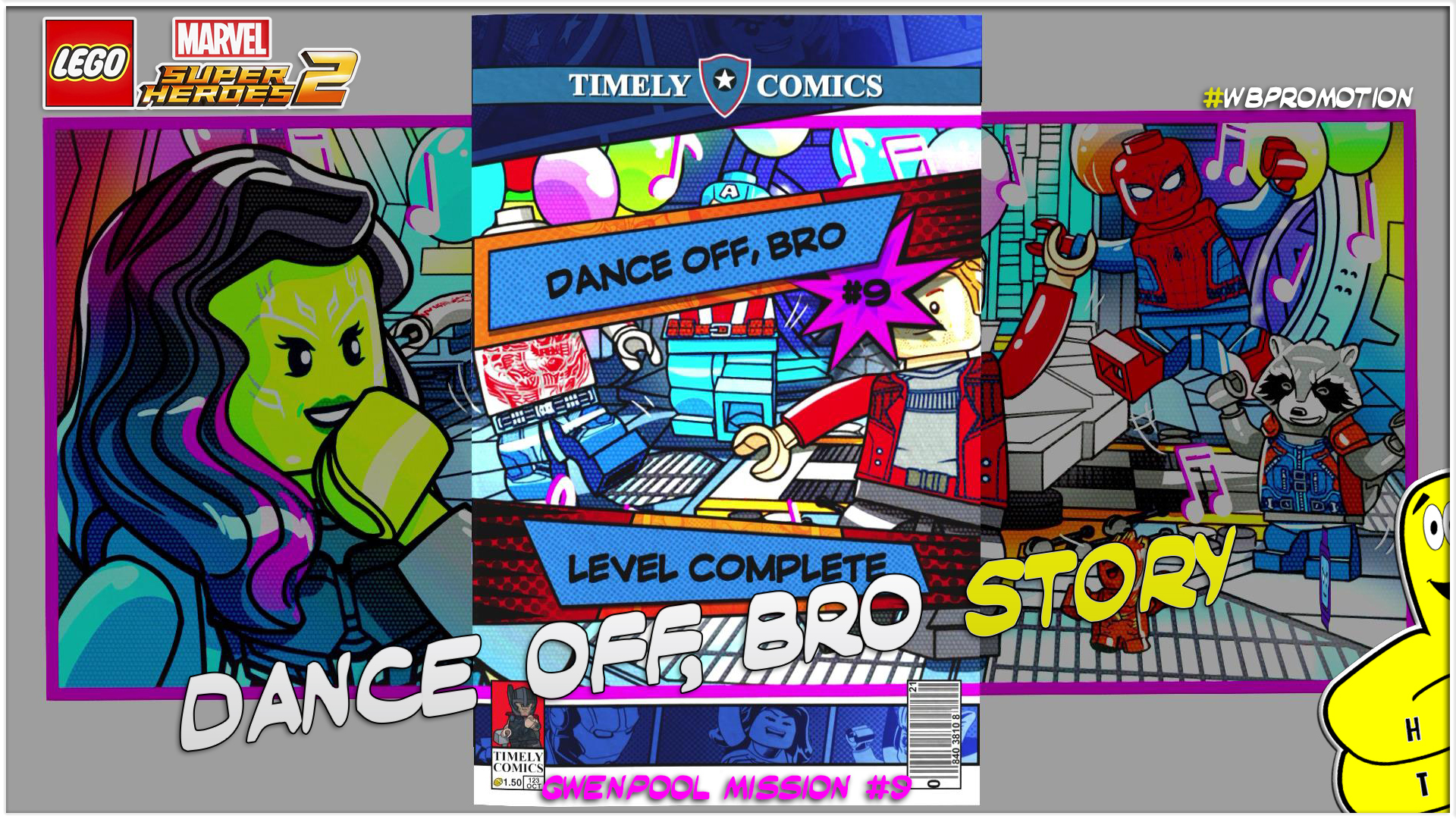Lego Marvel Superheroes 2: Gwenpool Mission 9 / Dance off, Bro STORY – HTG