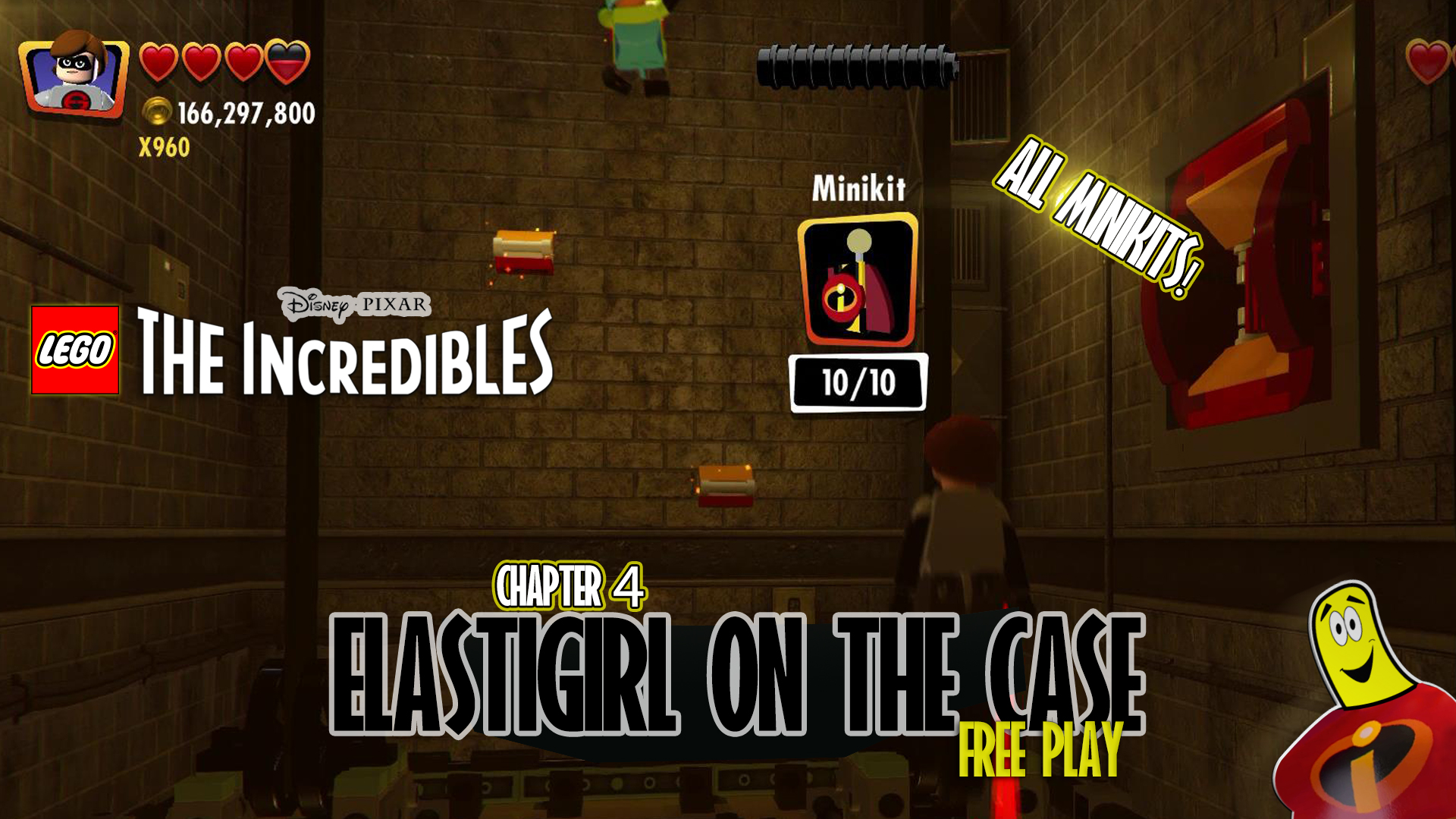Lego The Incredibles: Elastigirl On The Case FREE PLAY (All 10 Minikits) – HTG