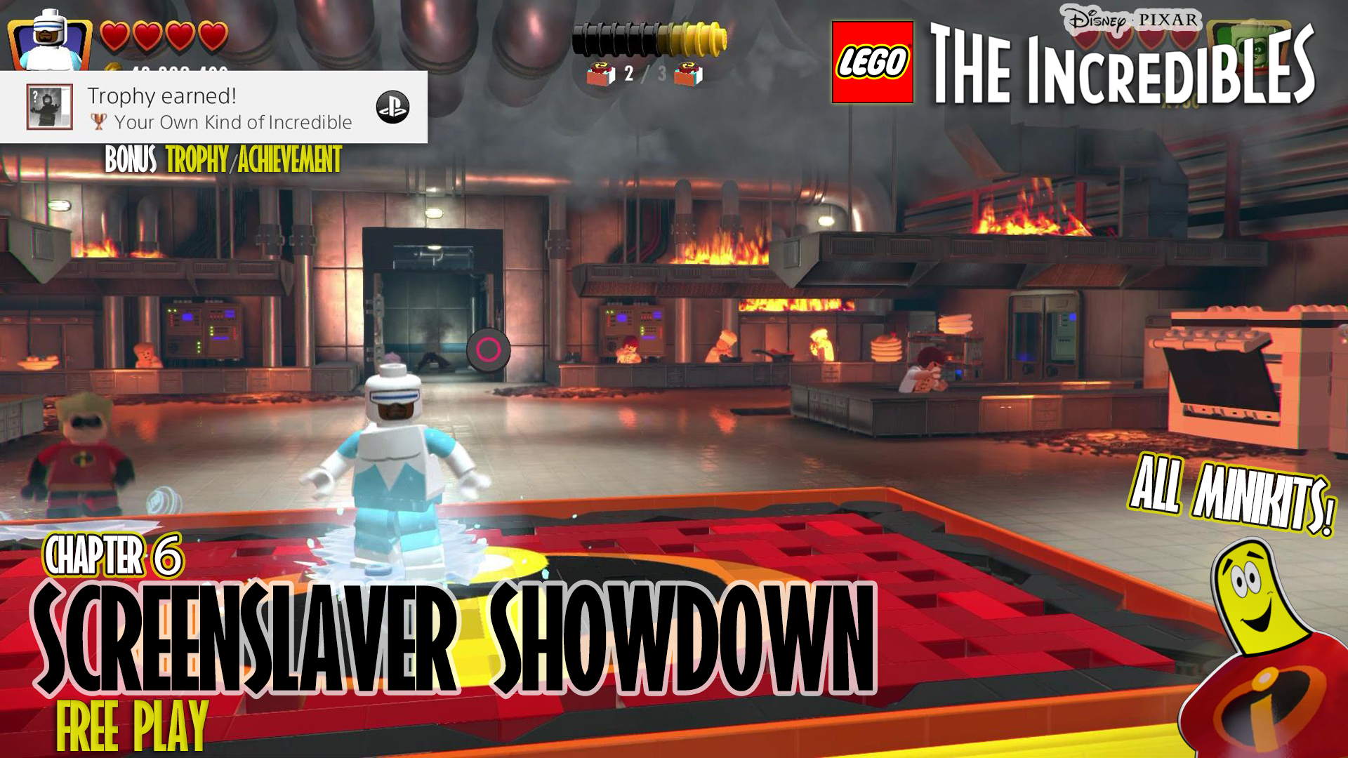 Lego The Incredibles: Screenslaver Showdown FREE PLAY (All 10 Minikits) – HTG