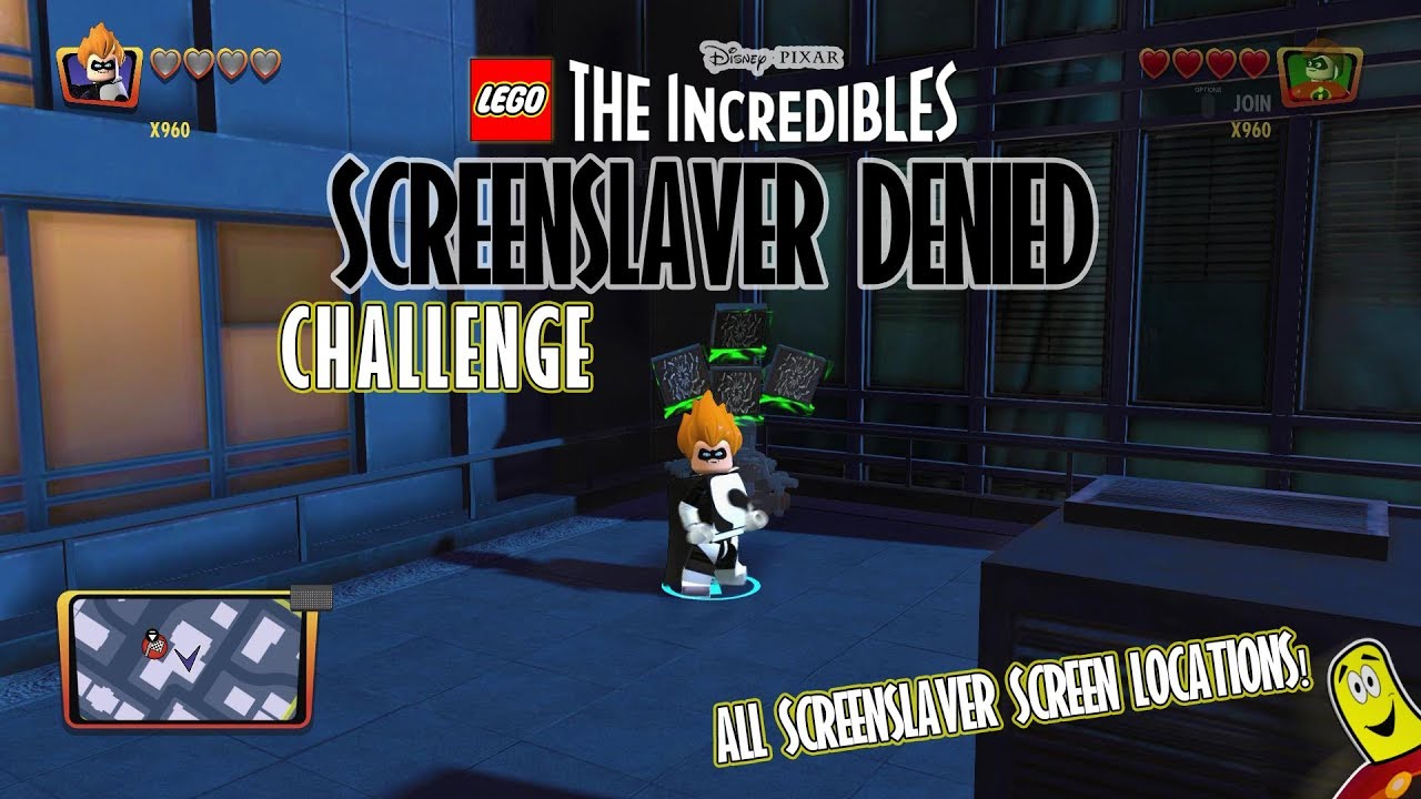 Lego The Incredibles: Screenslaver Denied CHALLENGE – HTG