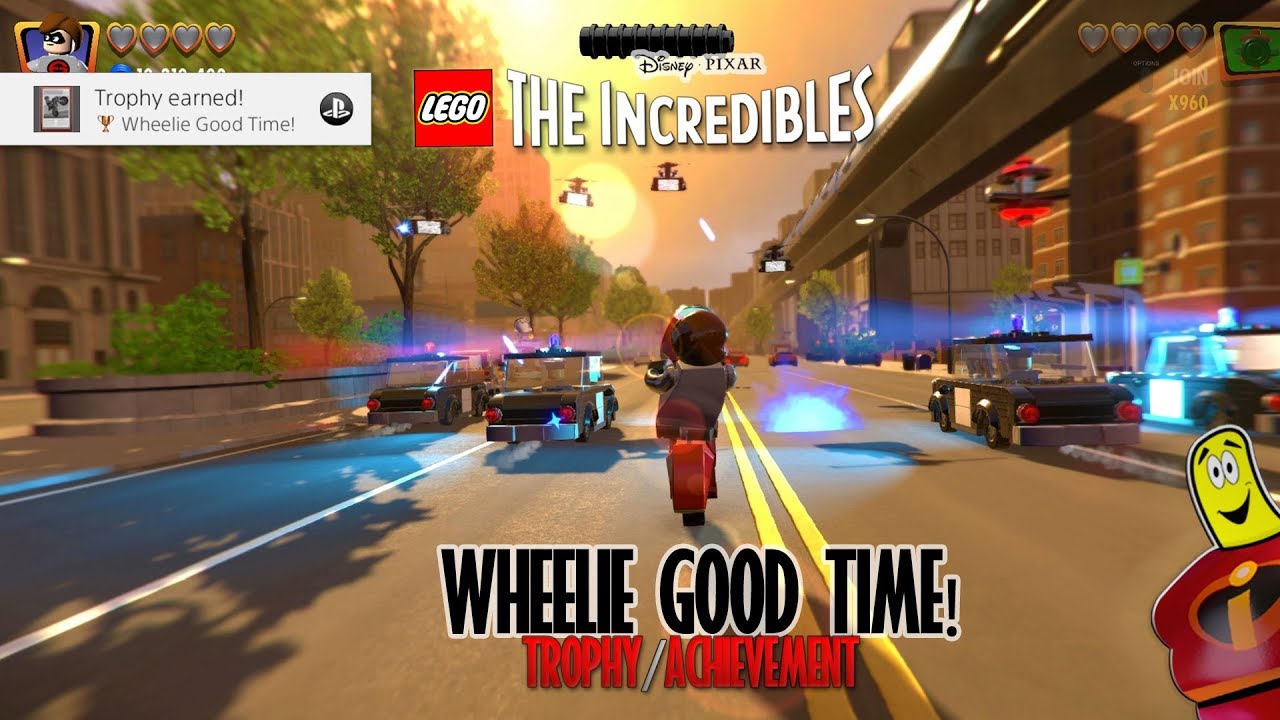 Lego The Incredibles: Wheelie Good Time! Trophy/Achievement – HTG